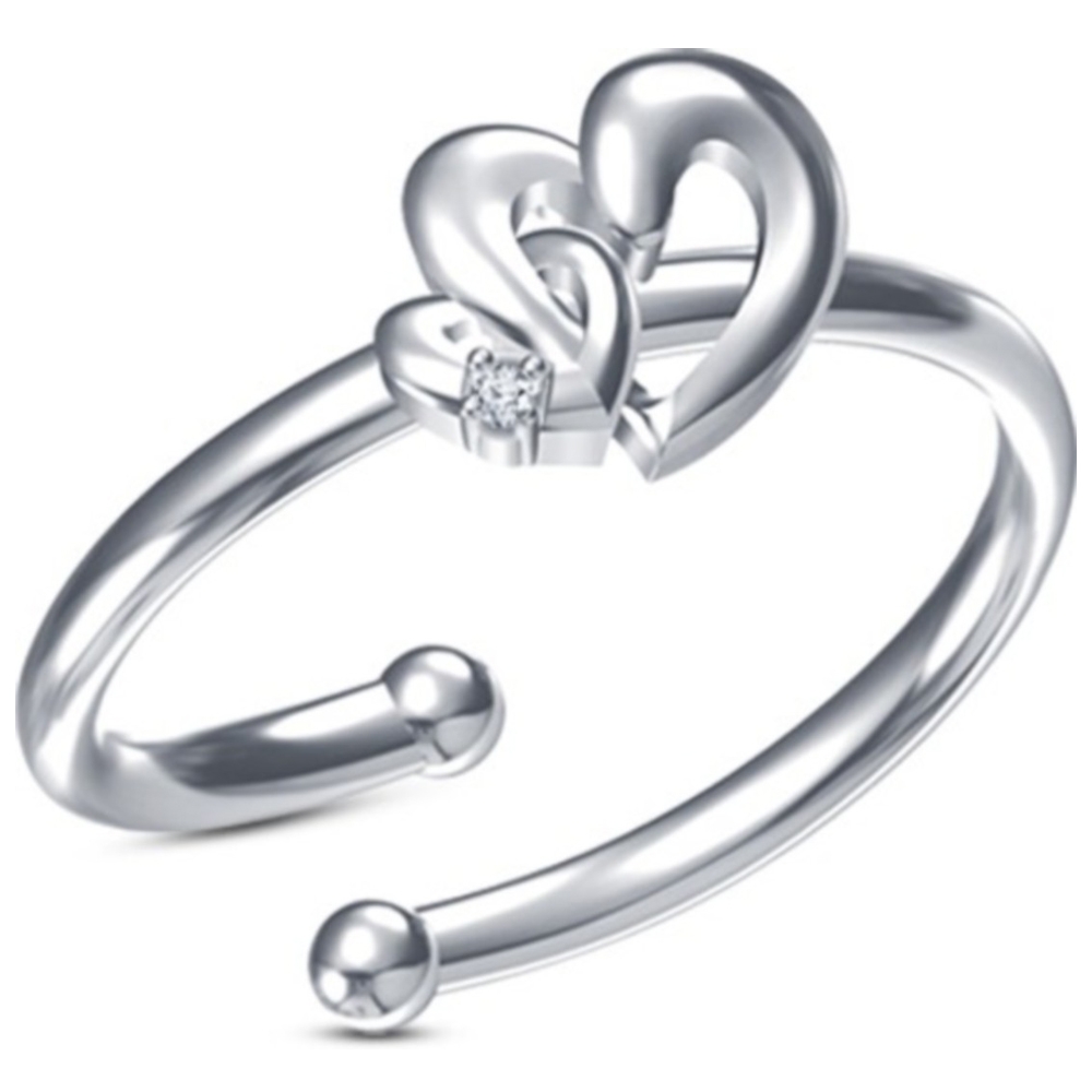 Sterling Silver Heart Shape Ring